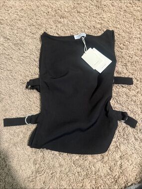 Peppermayo Cherish You Buckle Top - Shadow